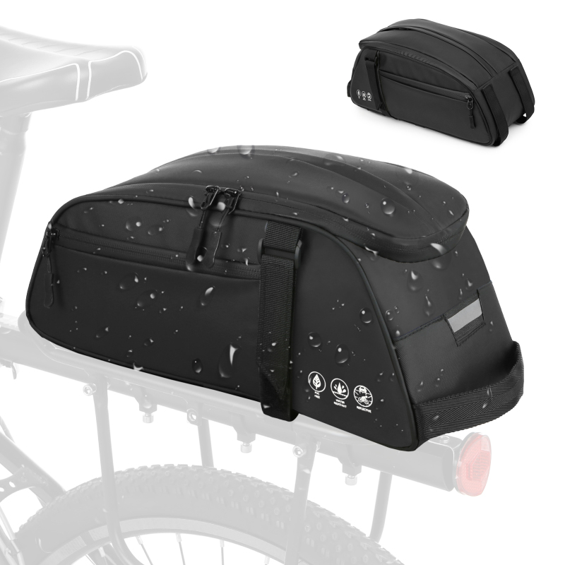 Mountain Biking Fanny Pack - 反射マウンテン自転車シートバッグ防水自転車リアラックバッグ自転車キャリアサイクリングリアラックバッグサイクリングアクセサリー