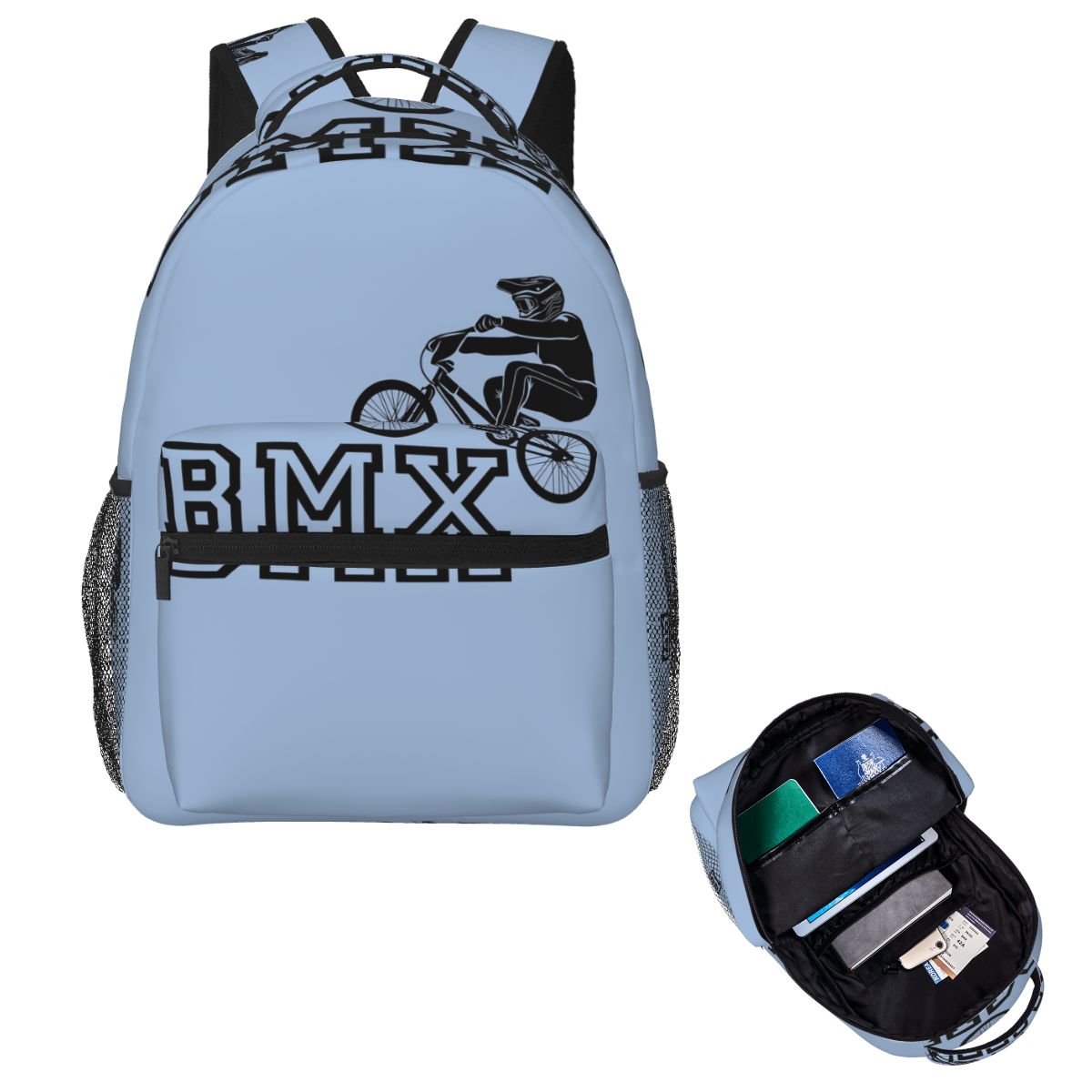 Mountain Biking Backpack - BMX Bicycle Rider Mountain Bike Student