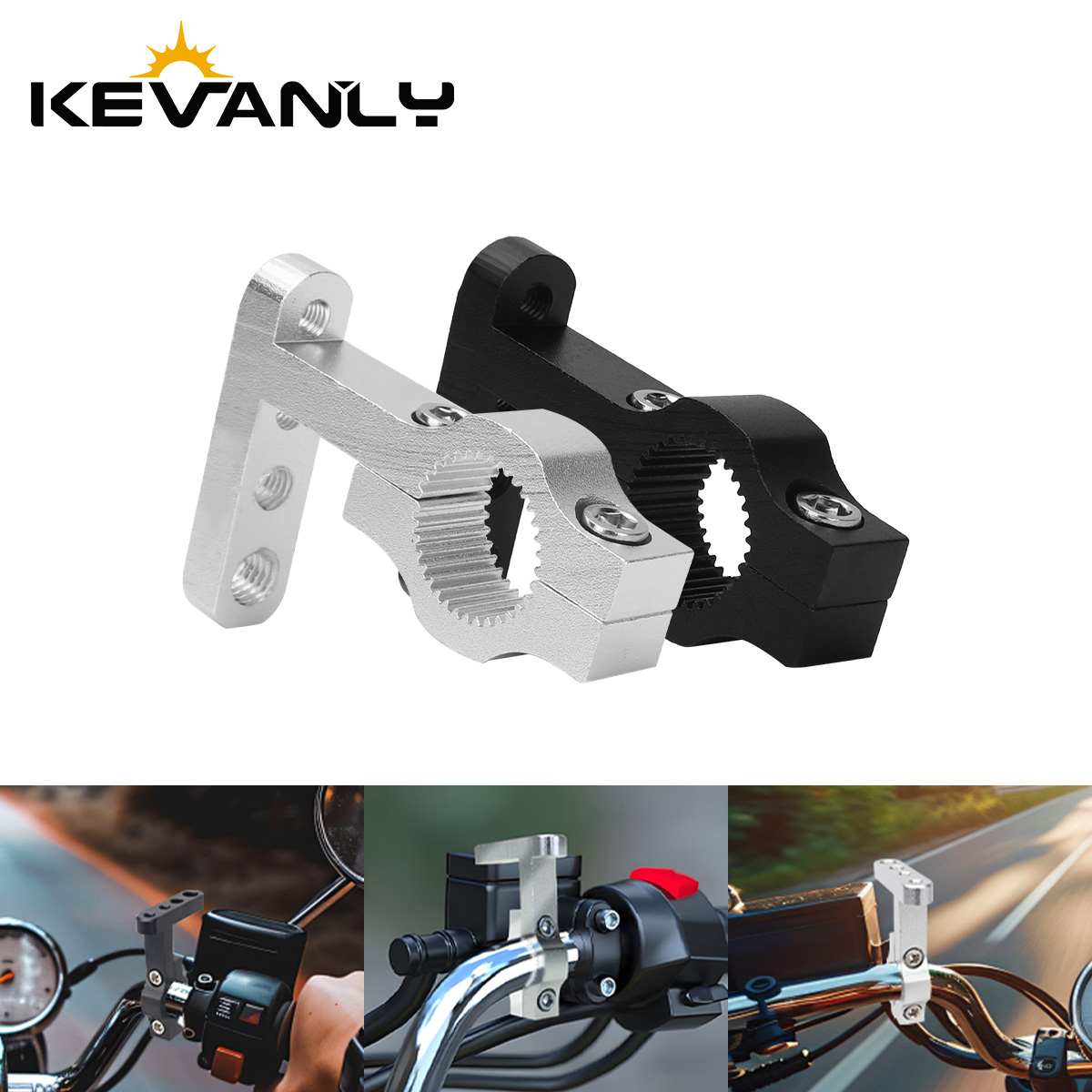 Xtreme Mountain Biking - オートバイ LED スポットライトマウントブラケット 4 穴多機能クランプブラケットチューブマウント M5