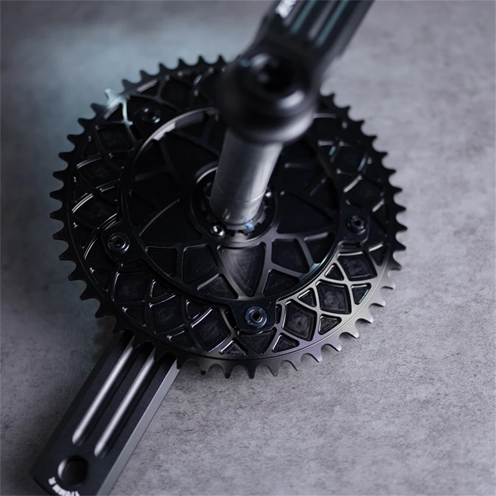 Mountain Biking Track - NEW ZR-TK1 トラックバイク/固定ギアチェーンリングとスパイダー BCD144 ダイレクトマウント 3