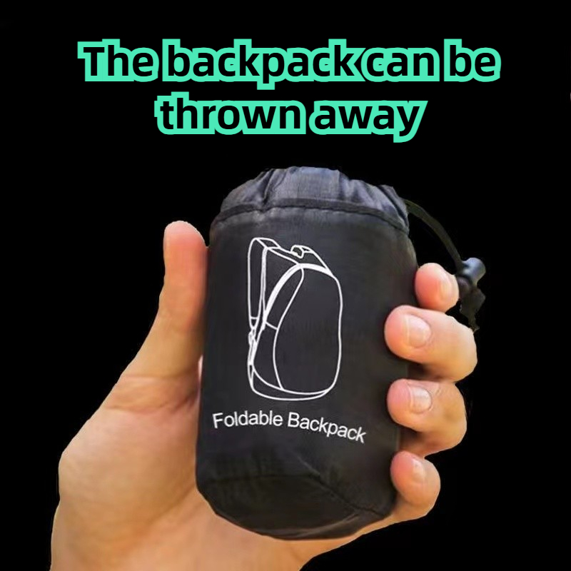 Mountain Biking Backpack - 折りたたみバックパック旅行アウトドアバッグハイキング大容量旅行超軽量ポータブル飛沫防止マウンテンバイクバックパック