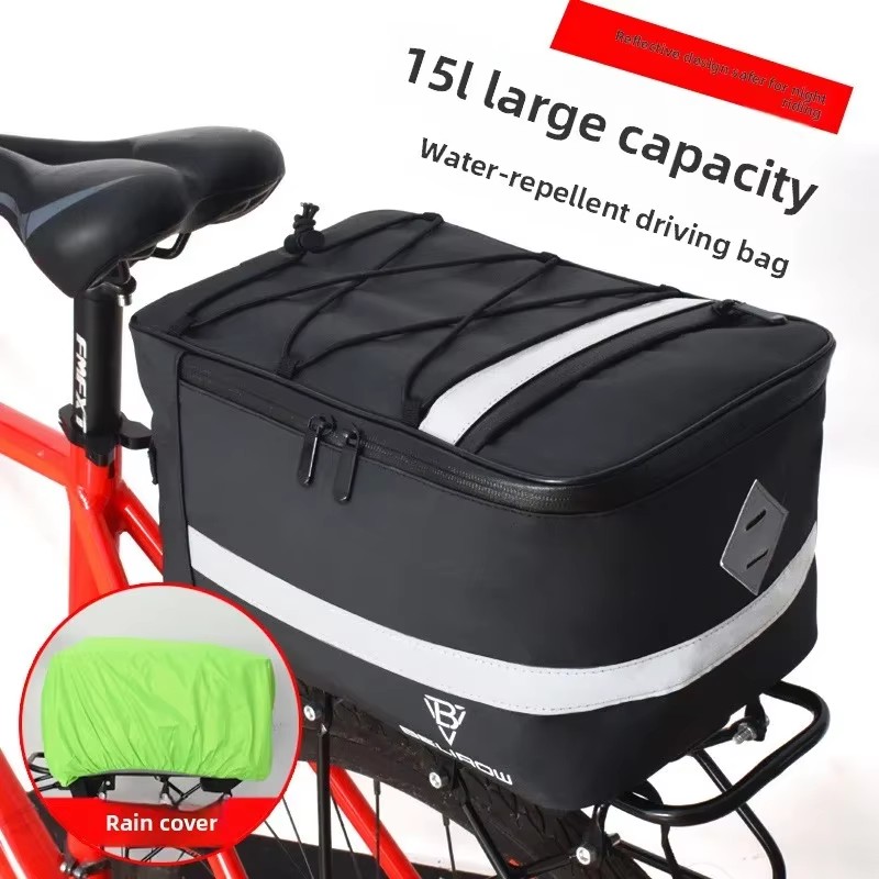 Mountain Biking Fanny Pack - 8L/15L 自転車バックキャメルバッグマウンテンバイクリアバッグ、後部座席シェルフパック、自転車旅行防水バッグ、サイクリング用品
