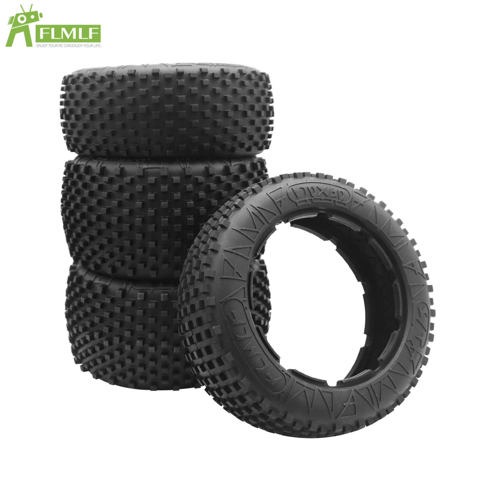 Tire Insert Foam - 超耐摩耗性フロントまたはリアホイールタイヤスキンまたはインナーフォームセット 1/5 HPI ROFUN BAHA ROVAN