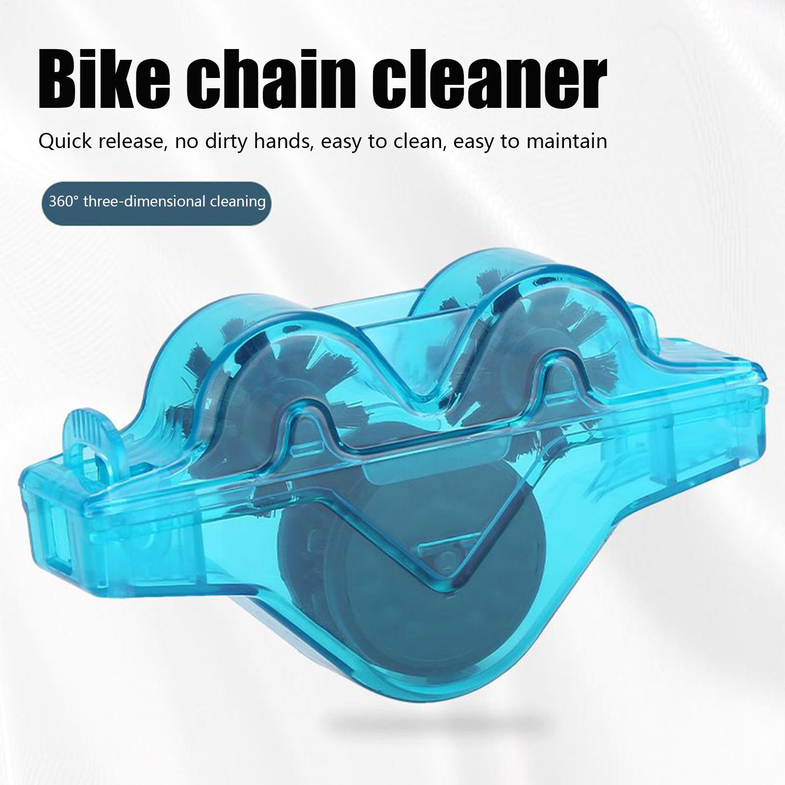 Mountain Biking For Fitness - サイクリングチェーンクリーナーキット サイクルチェーンスクラバー クリーニングツール ポータブルクリーニングツール ロードマウンテンフィットネス用バイクアクセサリー
