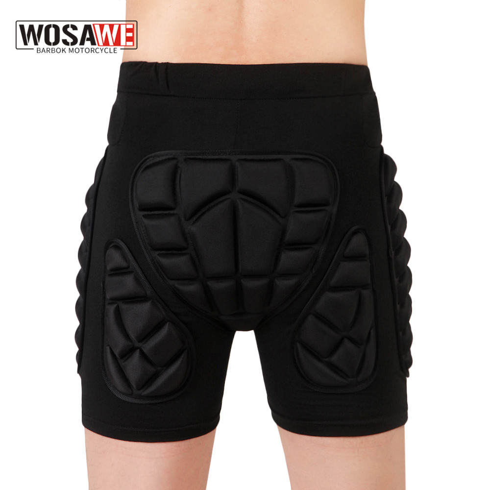 Mountain Biking Shorts Women - WOSAWE ユニセックスオートバイショーツスノーボードヒップバットパッドコンフォートスポーツ MTB バイクモトクロススキーショーツアウトドアスポーツショーツ