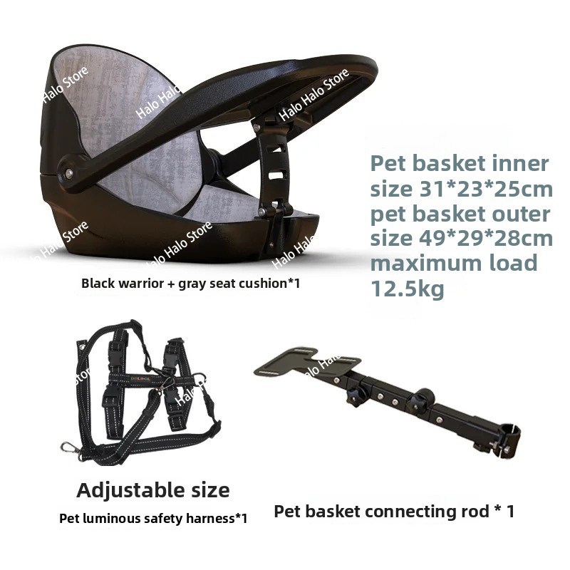 Mountain Biking With Dog - 小型の布製折りたたみ自転車、マウンテンバイク、キャットバイクバスケット、ロードバイク、ペット犬用安全シートに適しています。