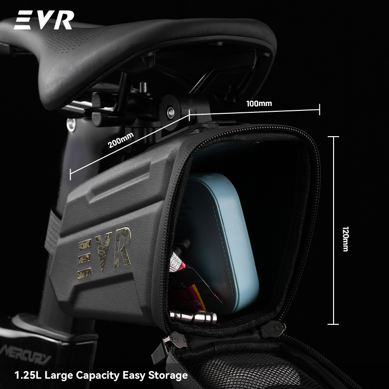 EVR自転車テールバッグ1.25Lリアシート防水サドルバッグ - Mountain Biking Fanny Pack のレビューと価格