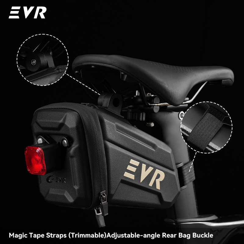 EVR自転車テールバッグ1.25Lリアシート防水サドルバッグ - Mountain Biking Fanny Pack のレビューと価格