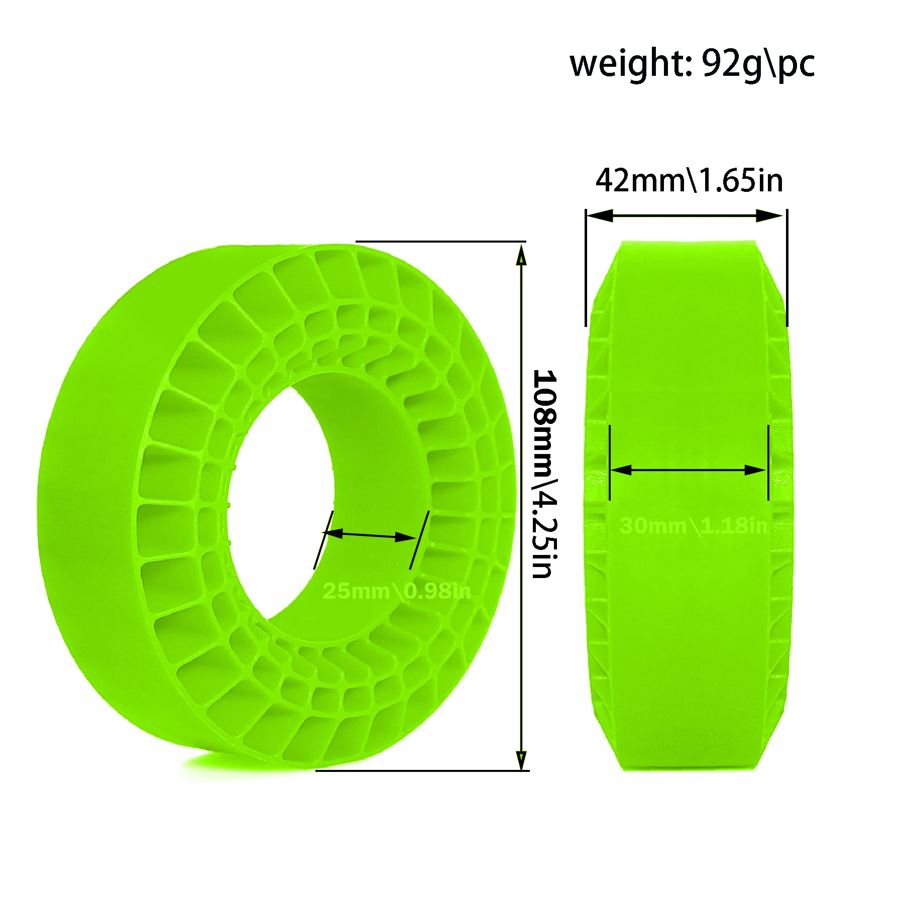 TRX4/SCX10/Capra用1.9インチRCクローラー - Tire Insert Foam のレビューと価格