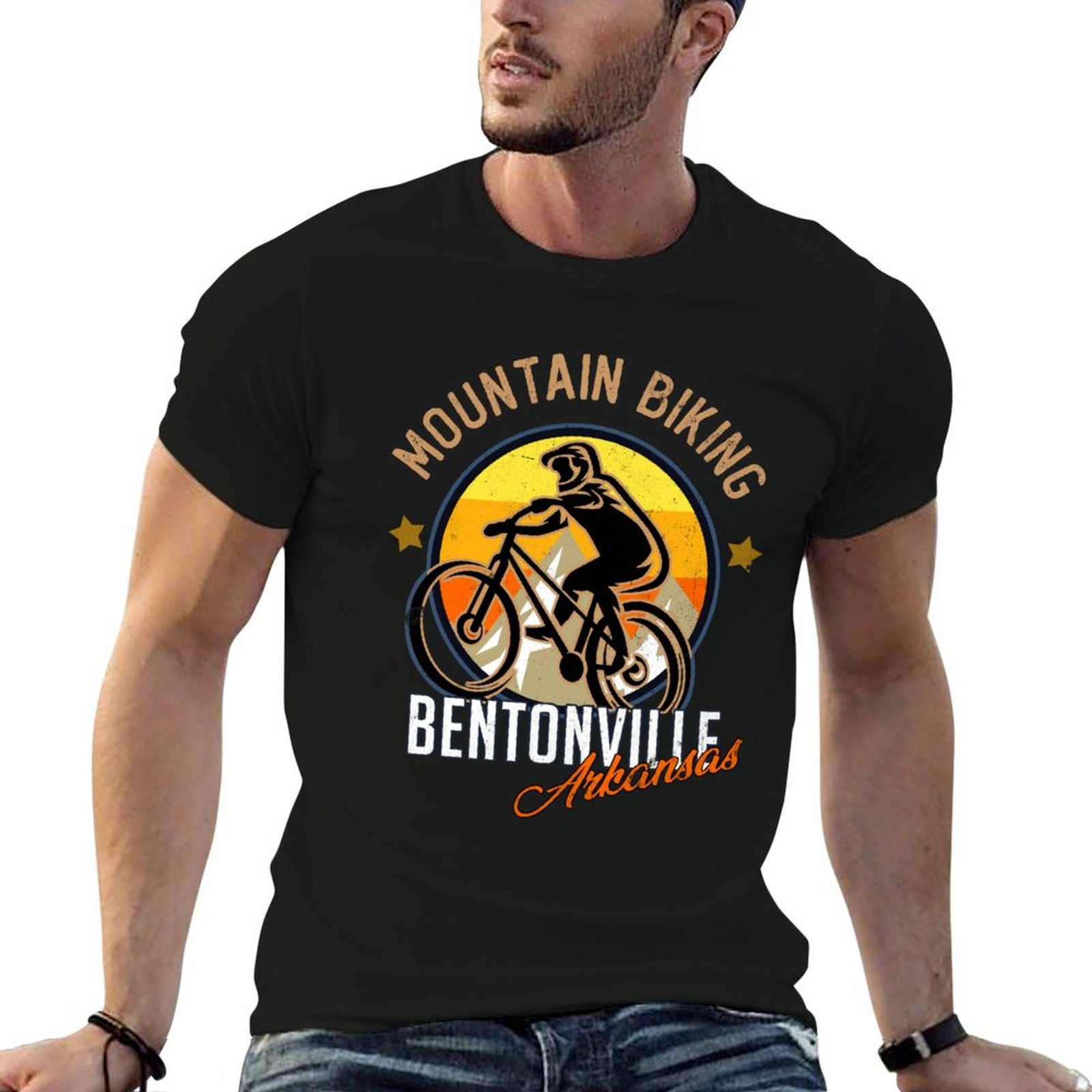 ベントンビル アーカンソー マウンテンバイク Tシャツ 面白 - Mountain Biking Arkansas のレビューと価格