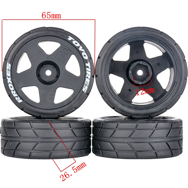 4 個レーシングロードゴムタイヤホイール 65 ミリメートル - Tire Insert Foam のレビューと価格