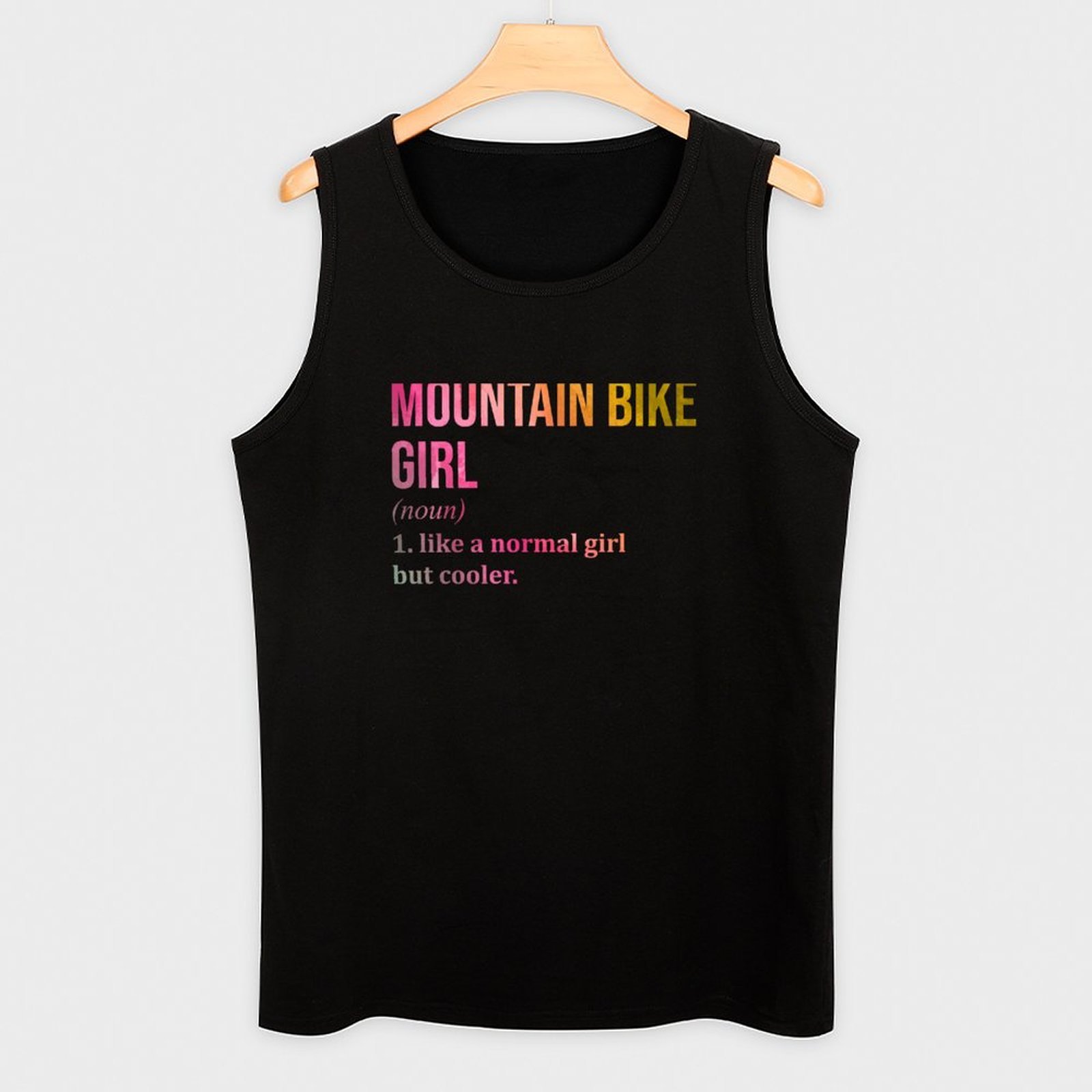 マウンテンバイクガールの定義 水彩画のMTBタンクトップ ノ - Mountain Biking For Fitness のレビューと価格