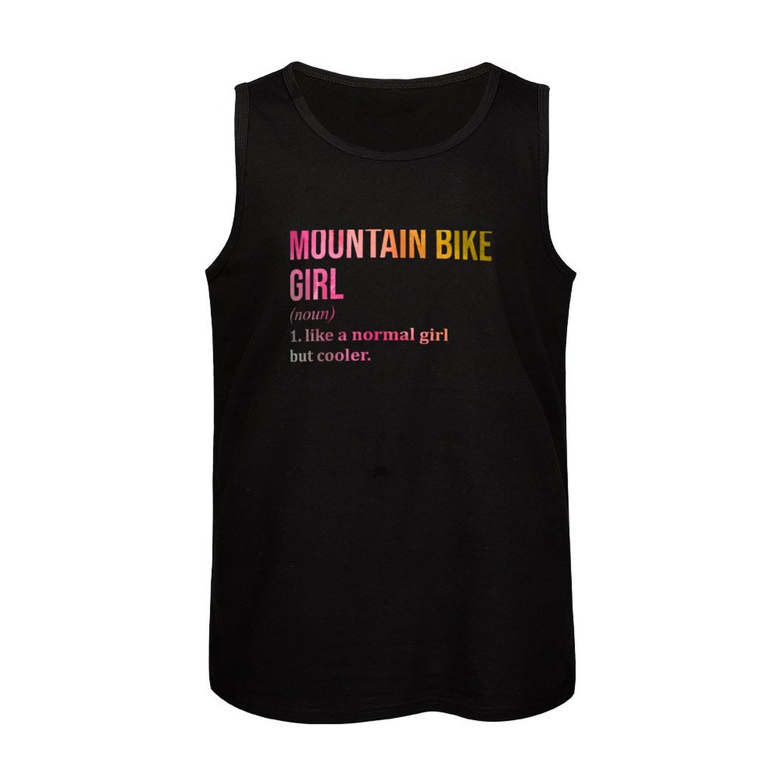 マウンテンバイクガールの定義 水彩画のMTBタンクトップ ノ - Mountain Biking For Fitness のレビューと価格