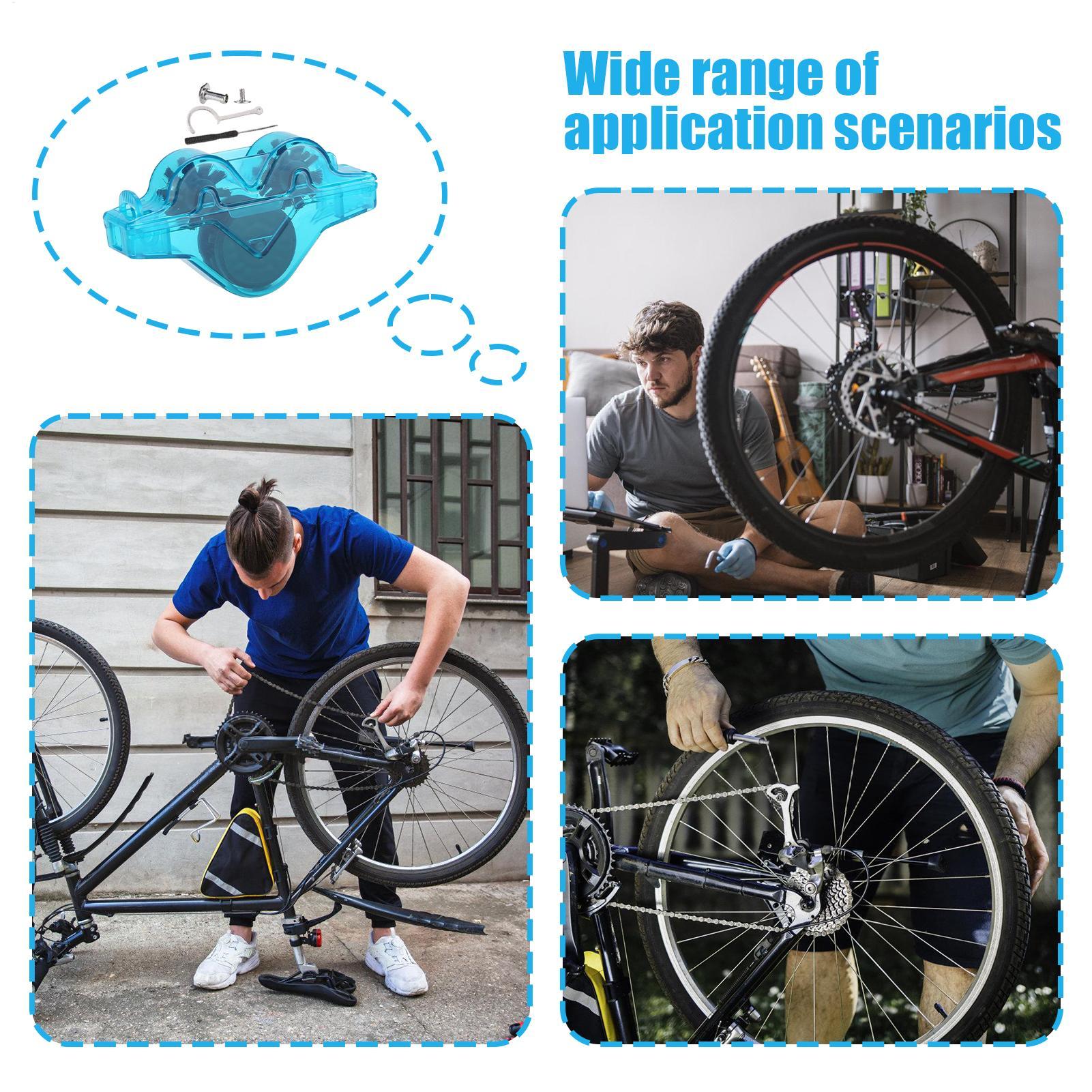 バイクチェーンクリーニングブラシセット チェーンスクラバーウ - Mountain Biking For Fitness のレビューと価格