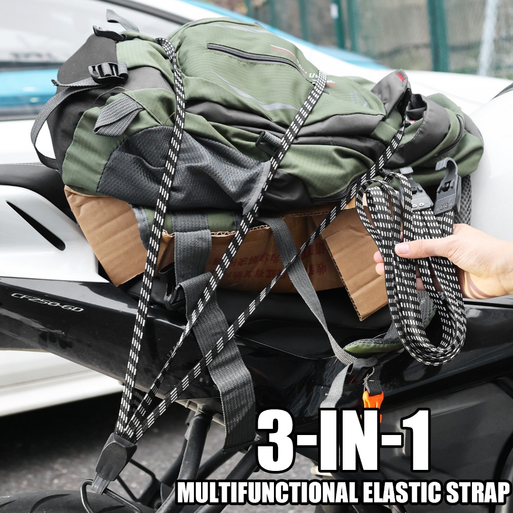 自転車荷物ロープ弾性キャリアラックストラップ弾性ゴムベルトバ - Mountain Biking Fanny Pack のレビューと価格