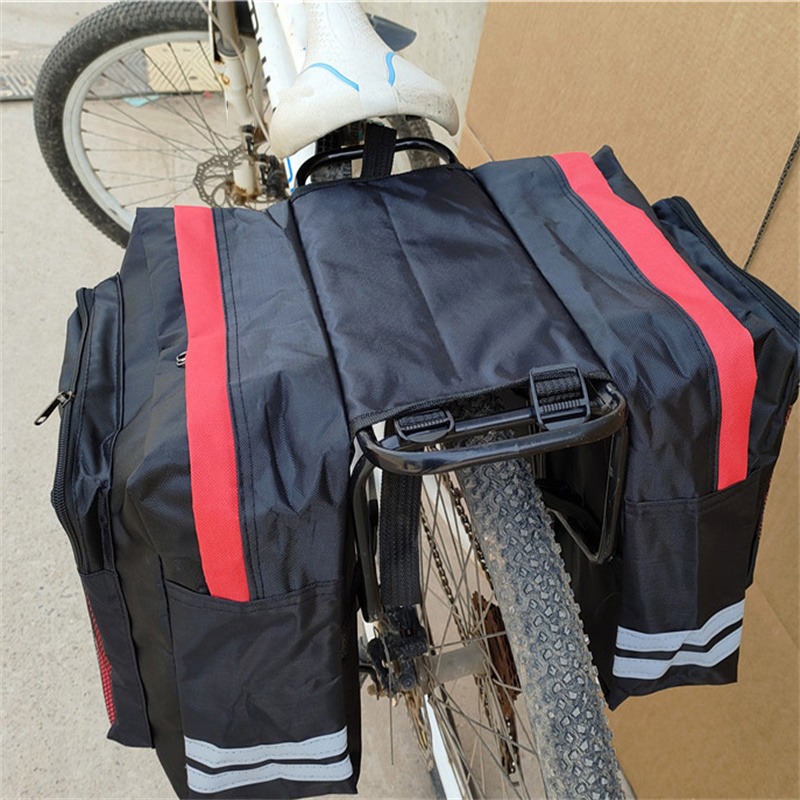 自転車リアラックバッグサイクリング両面トランクバッグマウンテ - Mountain Biking Fanny Pack のレビューと価格