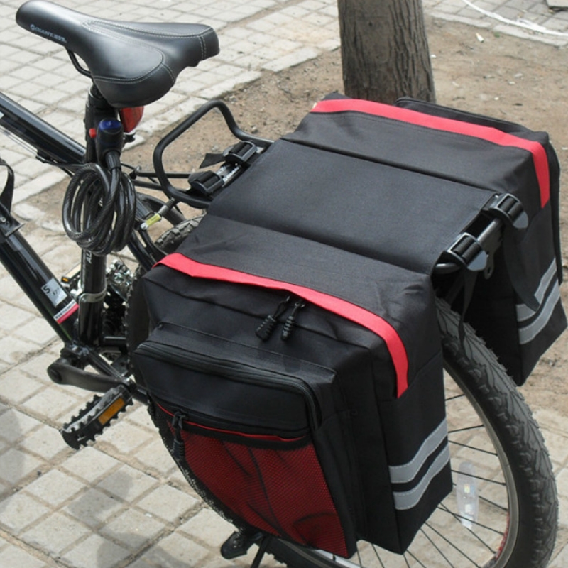 サイクリング両面リアラックバイク 2 で 1 迷彩トランクバ - Mountain Biking Fanny Pack のレビューと価格