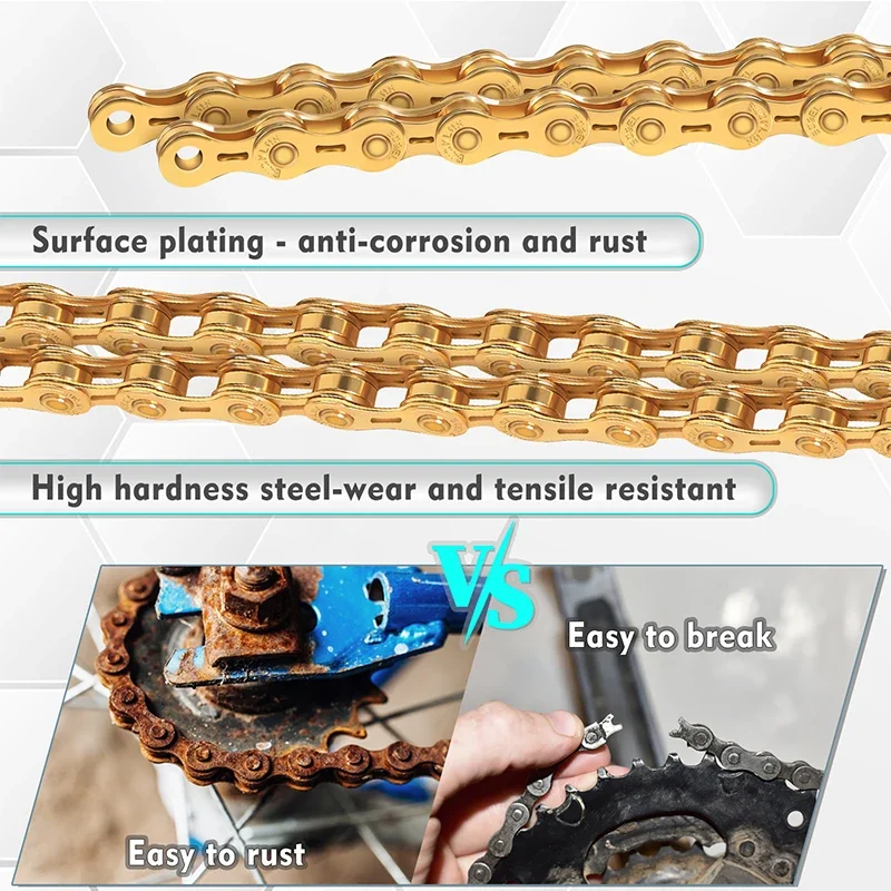 9 スピード自転車チェーン超軽量ロードマウンテンバイクチェー - Mountain Biking Bc のレビューと価格
