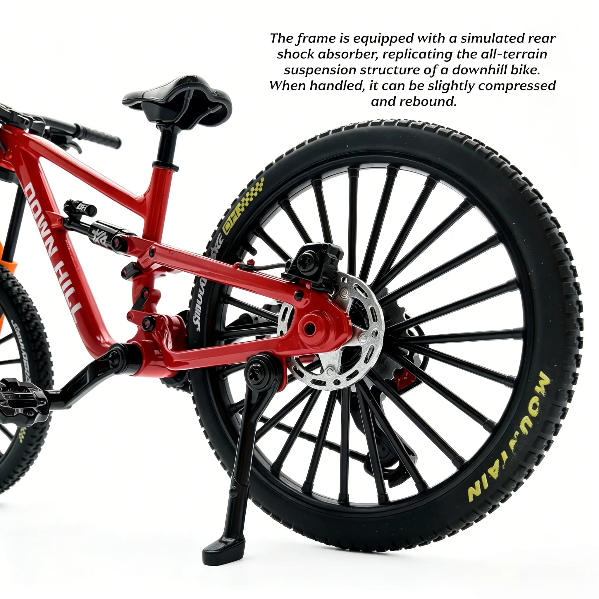 1:8スケール合金製ダウンヒルマウンテンバイクモデル、可動ホ - Mountain Biking Track のレビューと価格