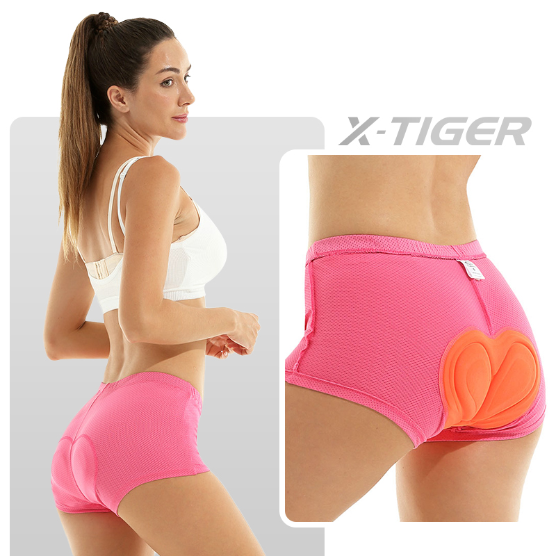 女性用サイクリング下着,耐衝撃性,3Dジェルパッド入りサイク - Mountain Biking Shorts Women のレビューと価格