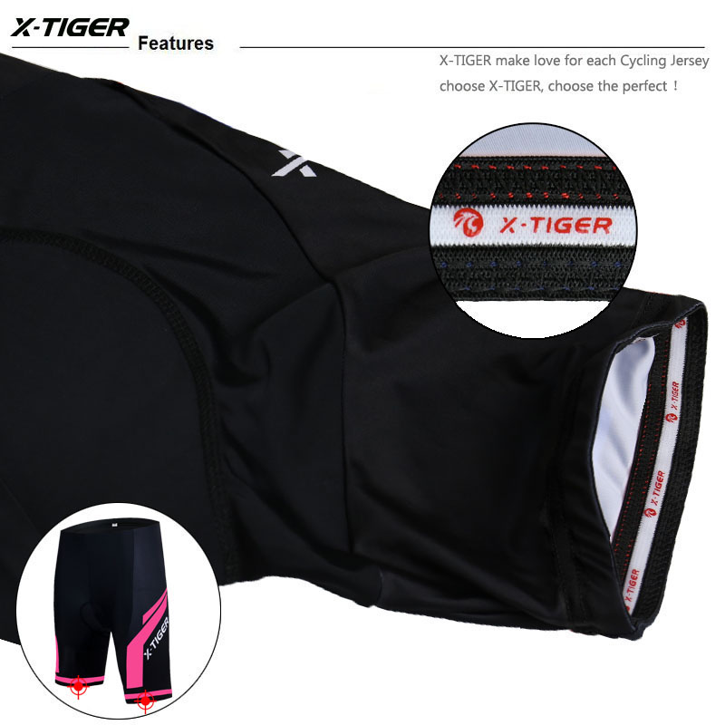 X-TIGER女性用サイクリングショーツ3Dジェルパッド入り - Mountain Biking Shorts Women のレビューと価格