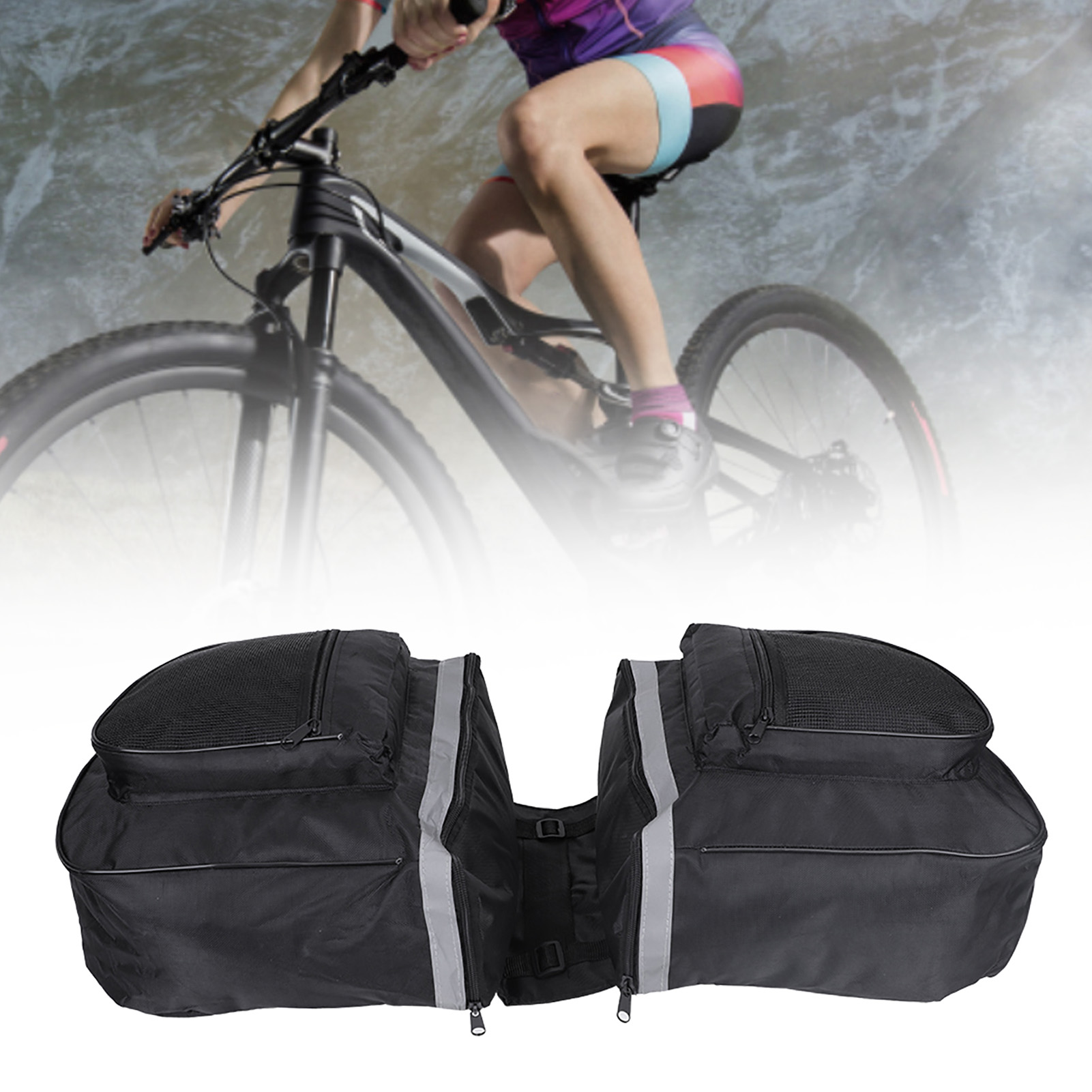 マウンテンロードバイクラック,リアシートキャリア,ダブルパニ - Mountain Biking Fanny Pack のレビューと価格