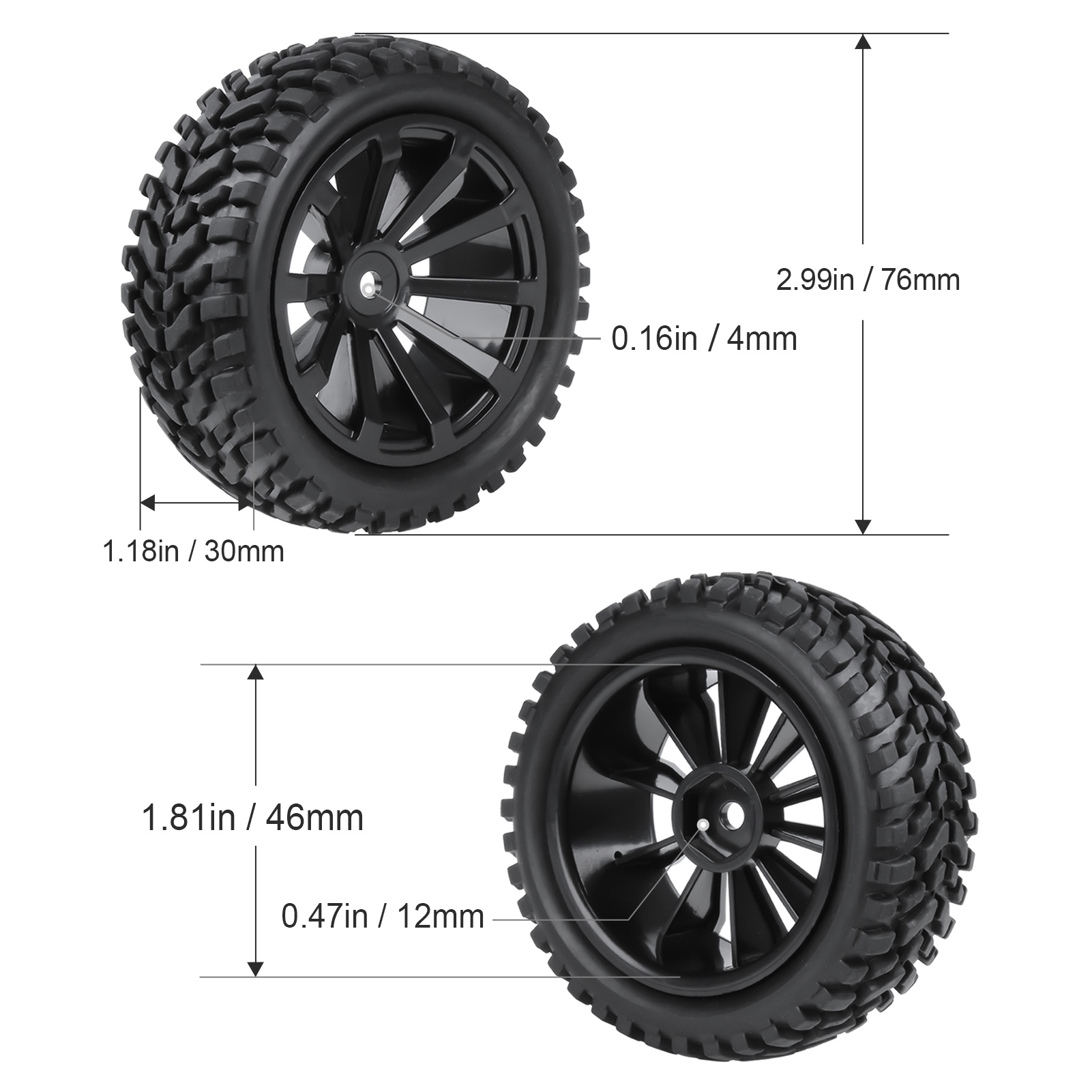 HobbyPark 外径 2.99 インチ / 76mm ラ - Tire Insert Foam のレビューと価格