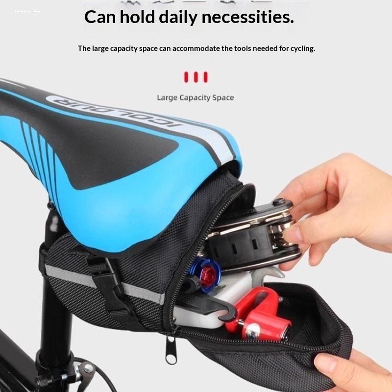 新しいセール-ユニバーサル自転車バッグ自転車防水テールバッグ - Mountain Biking Fanny Pack のレビューと価格