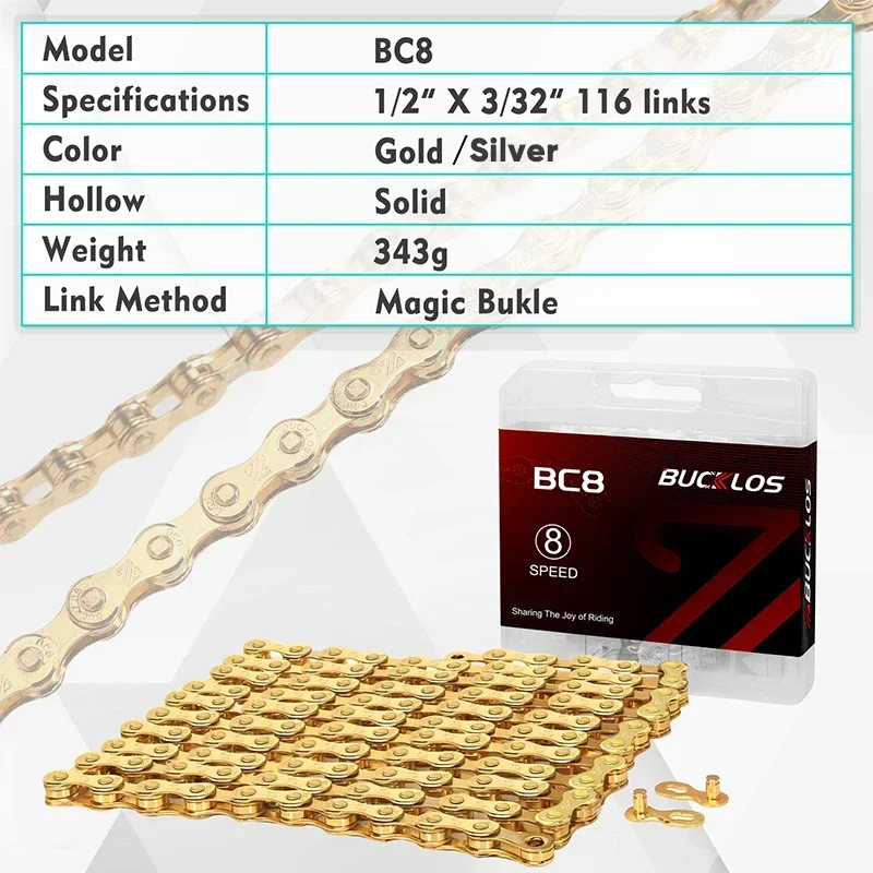 バックル-超軽量ステンレス自転車チェーン,マウンテンバイクチ - Mountain Biking Bc のレビューと価格