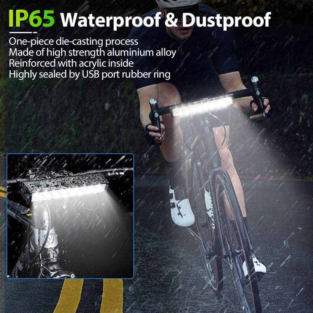 10000mAh 自転車ライト 17 LED フロントダブル - Mountain Biking Backpack のレビューと価格